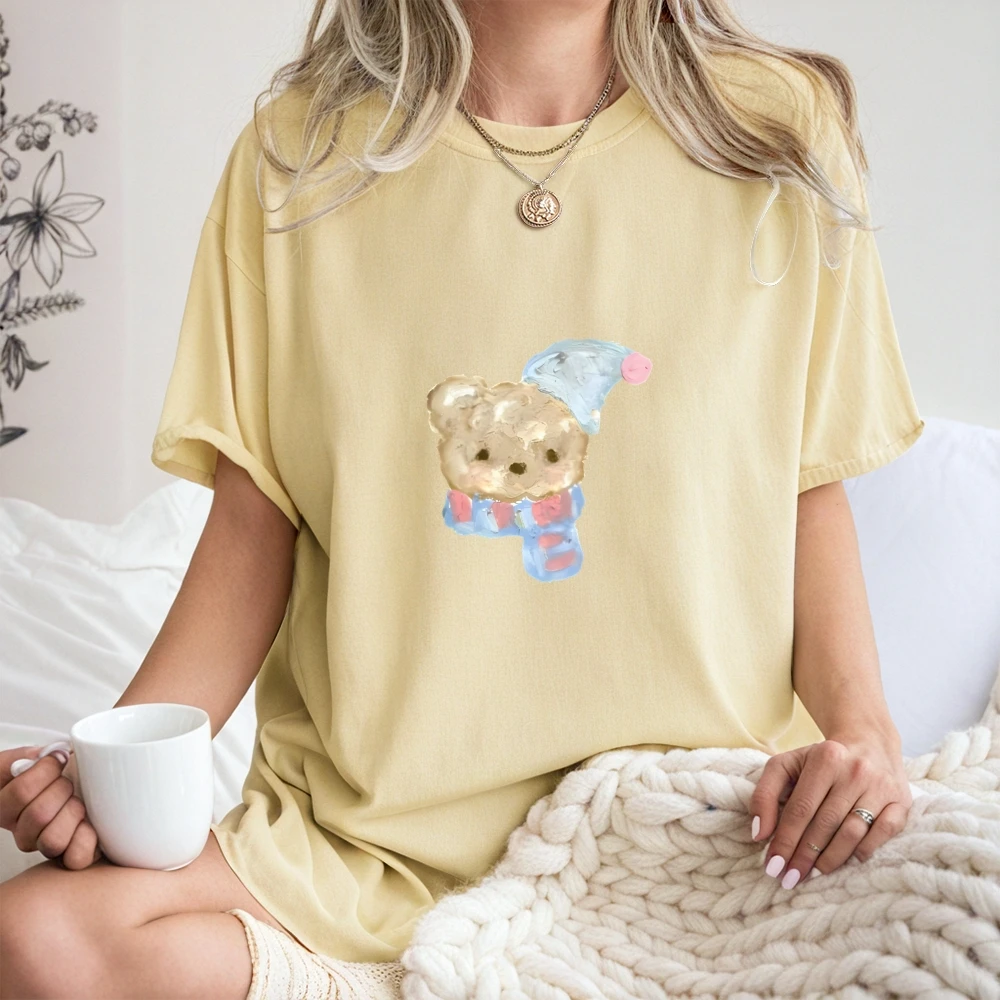 Women Trendy Graphic T-shirt Woman Clothes Cute Y2K Tee with Fashionable Print Tops for Girls Summer Outfit
