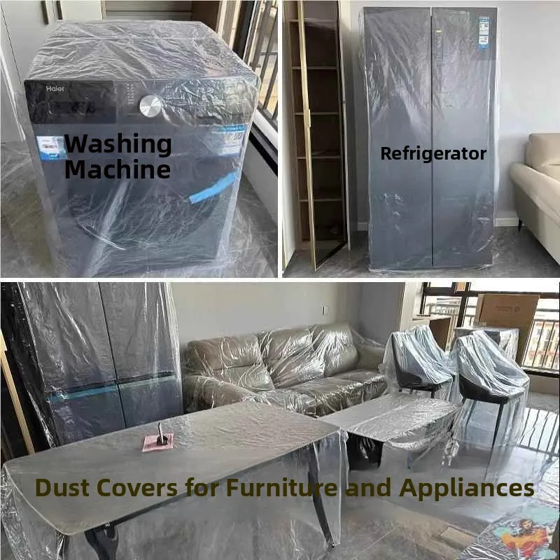 

Пылезащитный чехол из пластиковой пленки для защиты мебели, одноразовый чехол-накидка для мебели, универсальный, современный, простой, для общежитий