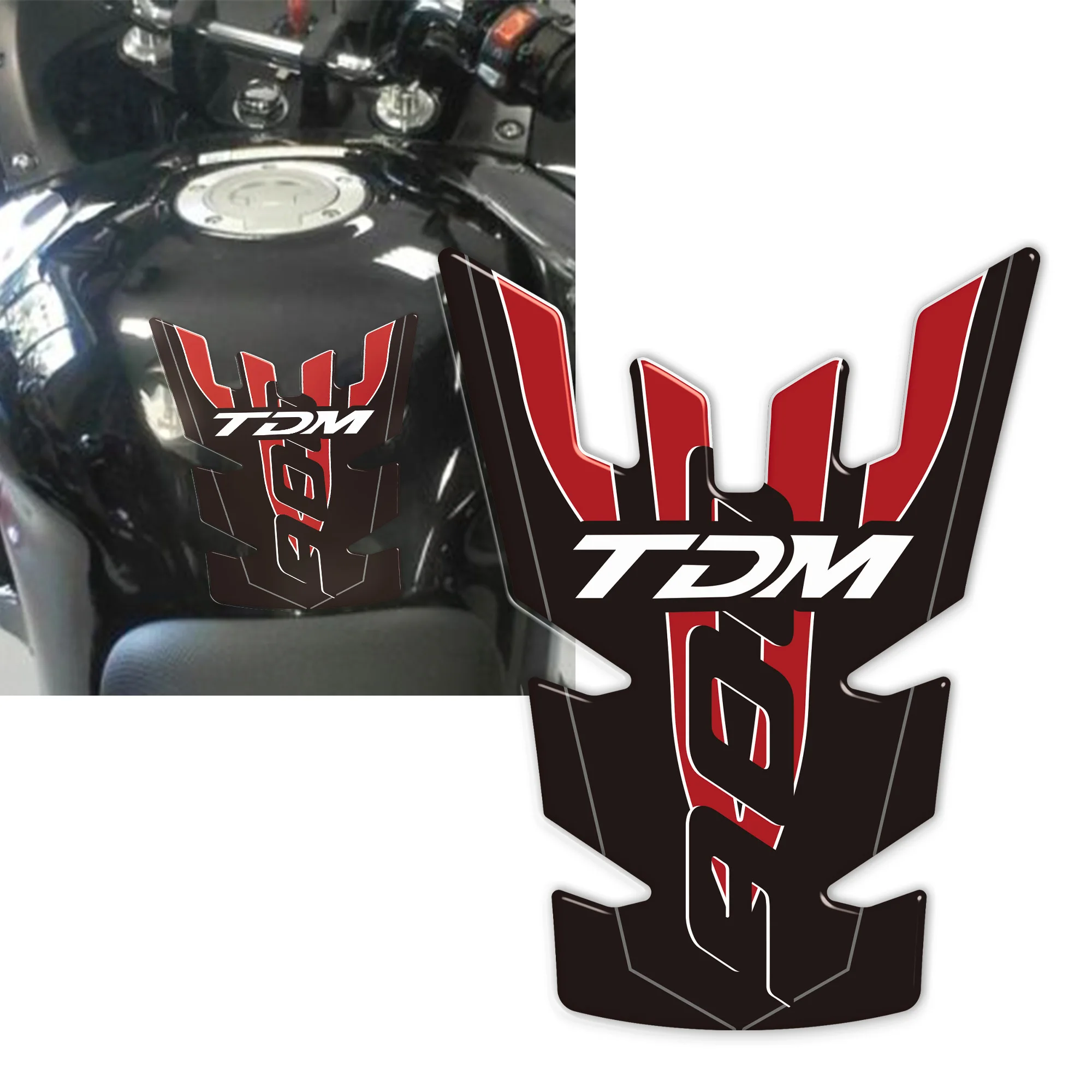 Protections for Motorcycles 3D Resin Stickers Decals Tank Side Compatible with Yamaha TDM 900