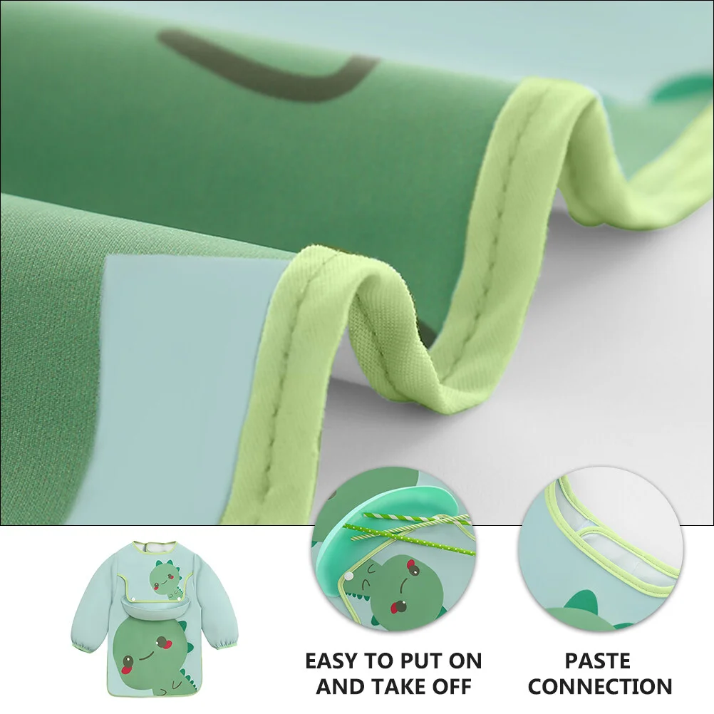 Babero impermeable para bebé, delantal de manga larga para comer, productos para niños pequeños