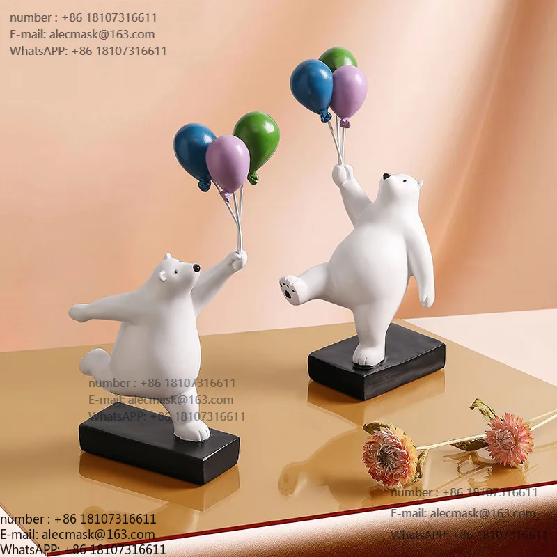 

High-end creative balloon rabbit ornament animal living room desktop high-end entrance