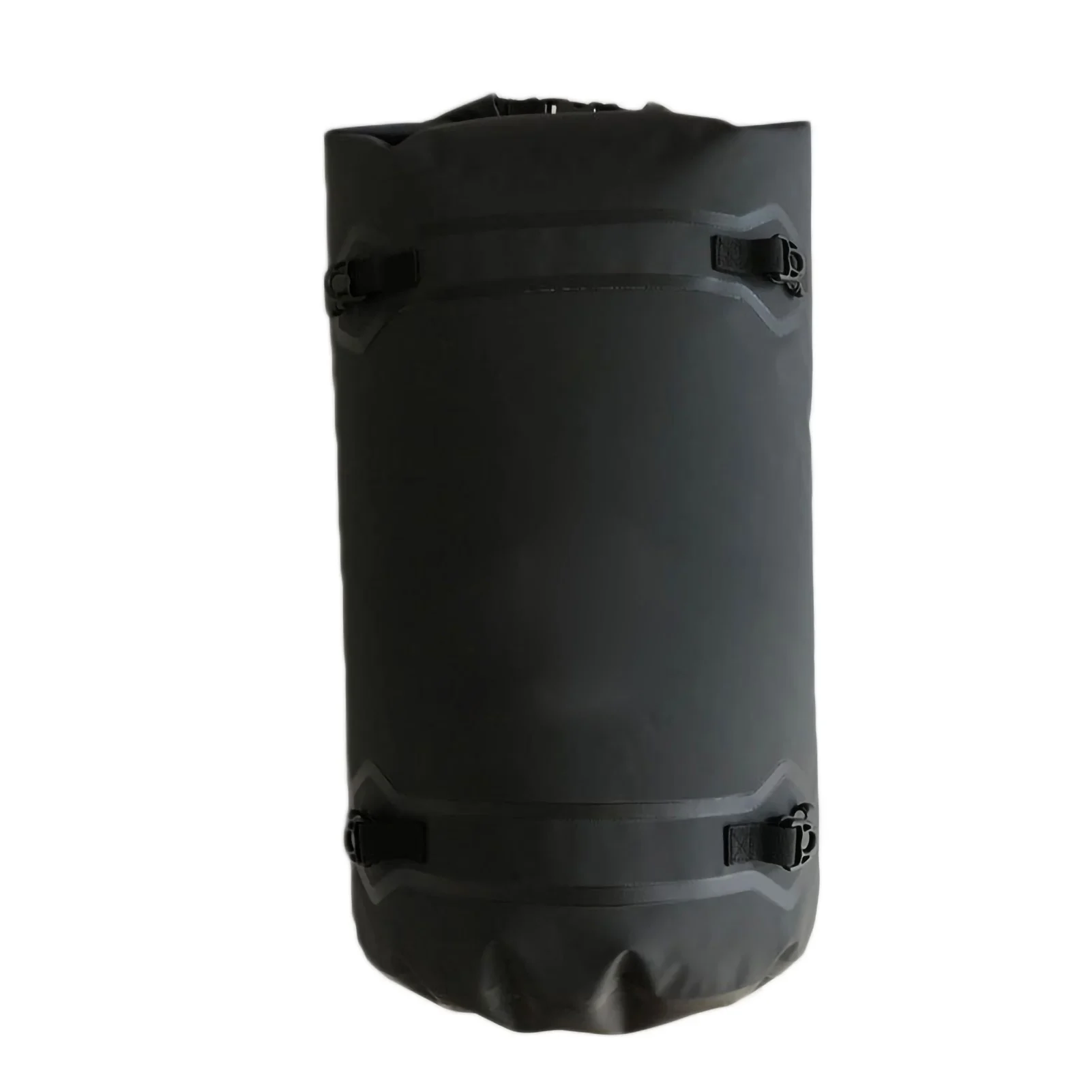Bolsa de viaje para motocicleta impermeable de gran capacidad de 80 litros - Mochila seca resistente al desgaste con 4 correas de liberación rápida - Negro