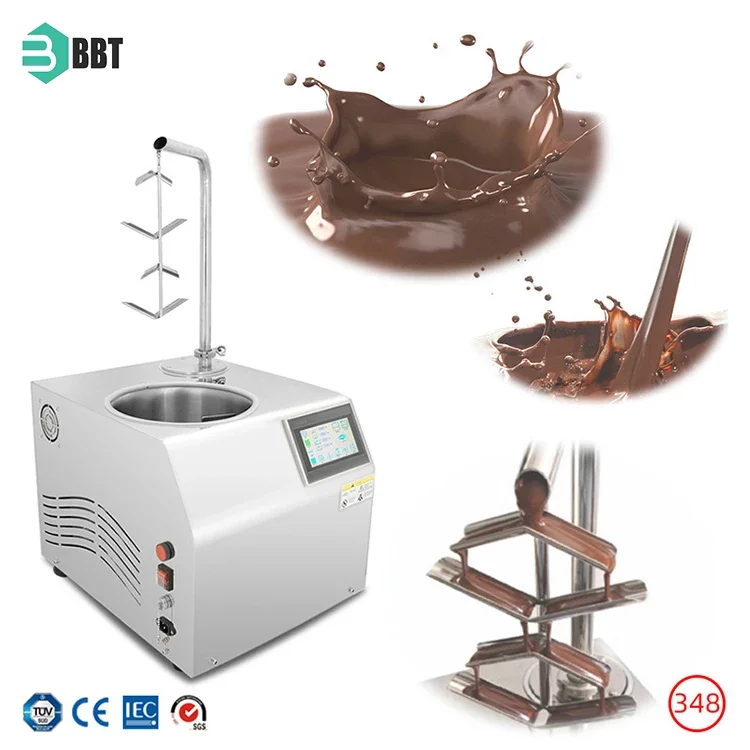 Small Automatic Chocolate Machinery Small Chocolate Tempering Machine Portable Hot Chocolate Dispenser