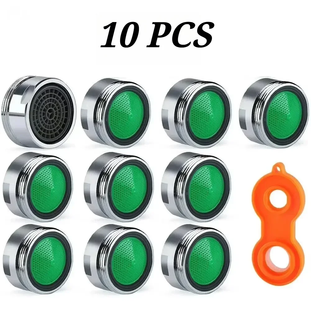 10pcs Water Saving Faucet Aerator Replaceable Filter Mixed Nozzle M24 24mm Thread Bathroom Faucet Bubbler Accessories