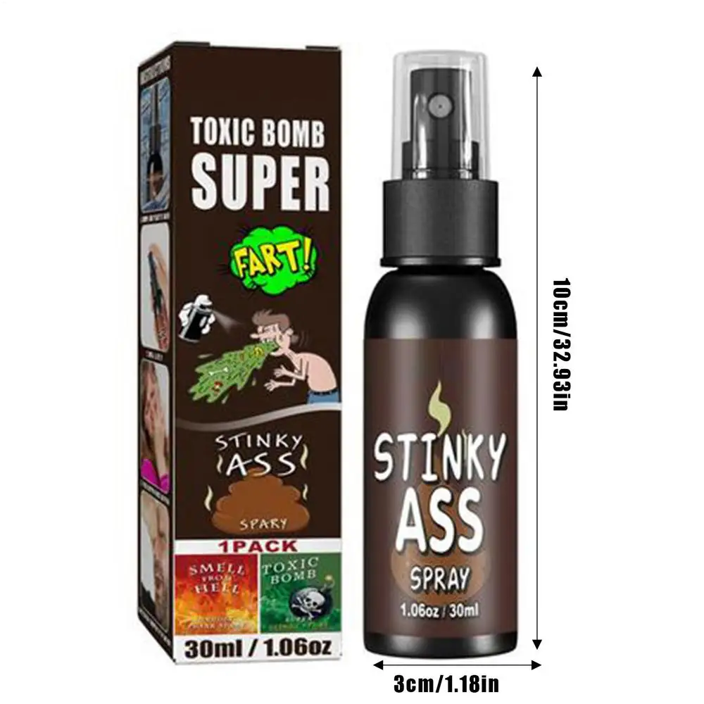Scheetspray Hilarische grapjes en grappen Grappige grapjes voor volwassenen of kinderen Grap poep spullen Niet giftig Ruikt echt naar poep