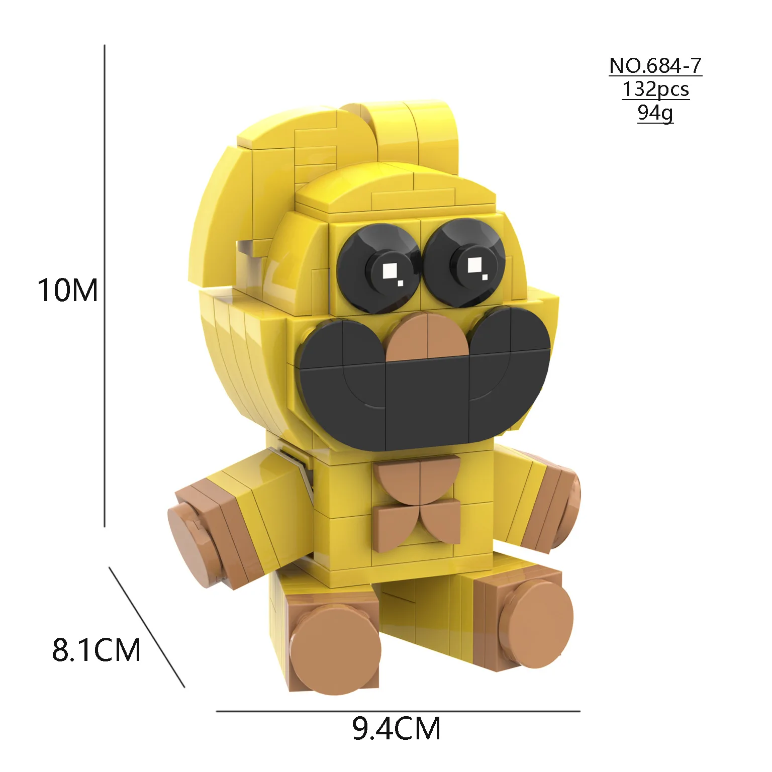 NONE Lächeln Viecher Bausteine lächelnde Viecher Dogday und Catnap Block Set Katze Nickerchen Hund Tag Catnat Figur Geburtstag Jungen Geschenk 5