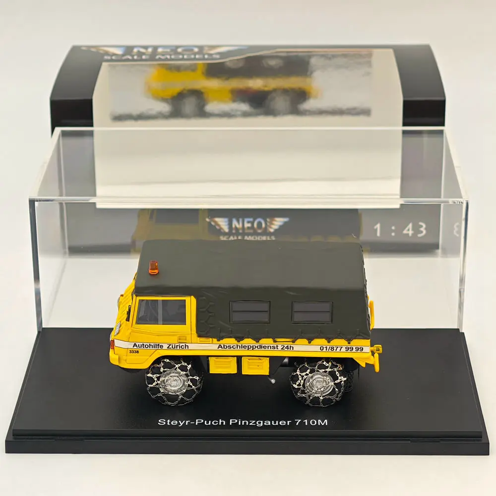 NEO 1/43 for Steyr-Puch Pinzgauer 710M Resin Models Car Colllection Auto Toys Gift Yellow