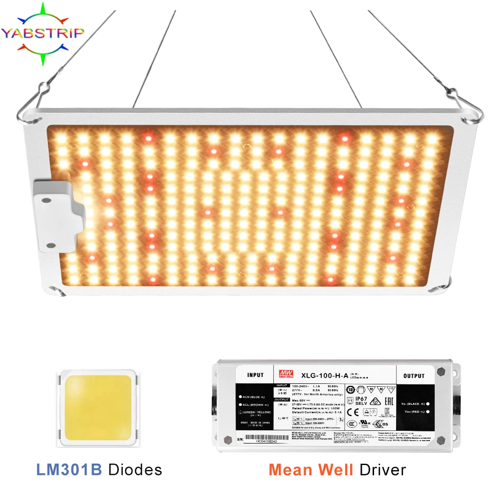 3 year warranty  LED griw lamp Samsung LM301B chip 3000k 660nm UV IR grow light quantum with driver full spectrum phyto lamp