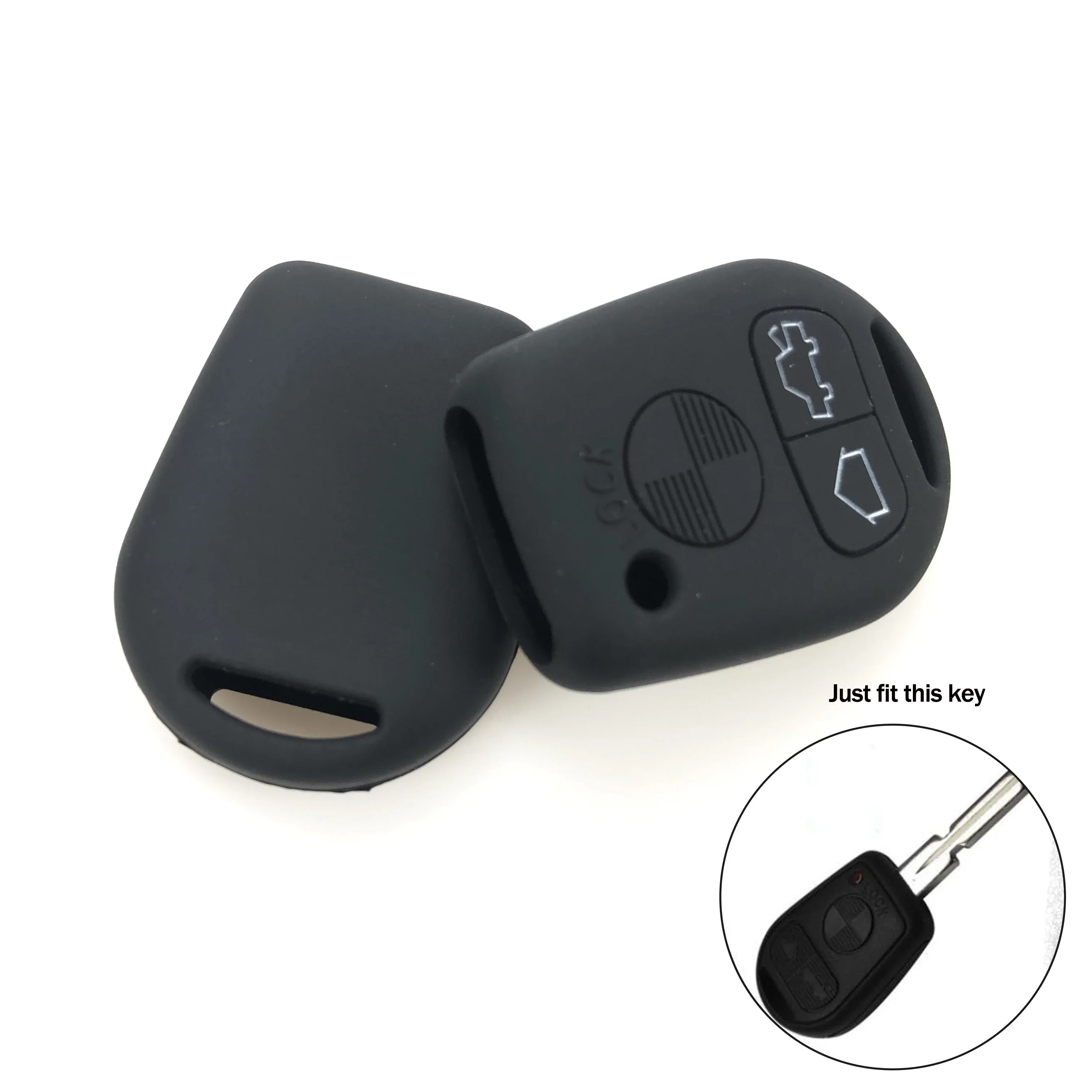3 Button Silicone Remote Car Key Cover Case Fob For BMW E31 E32 E34 E36 E38 E39 E46 Z3 Z4 E90 E60 auto key Protect skin