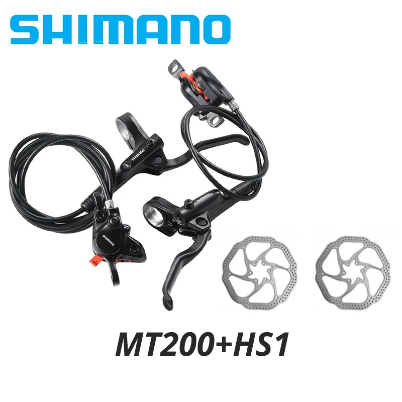 Original Shimano MT200 MT201 M315 MTB Mountainbike hydraulische Scheibenbremse MT200 Bremsen 2 Kolben 3-Finger-Stahlhebel BL-MT200