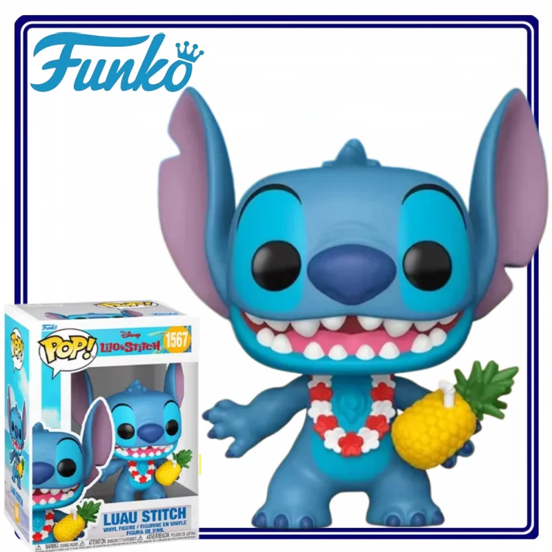 Figura FunkoPOP Original de Lilo & Stitch, Adorno de Escritorio, Figura de Dibujos Animados, Mercancía de Anime, Regalo Navideño, Juguete de Moda