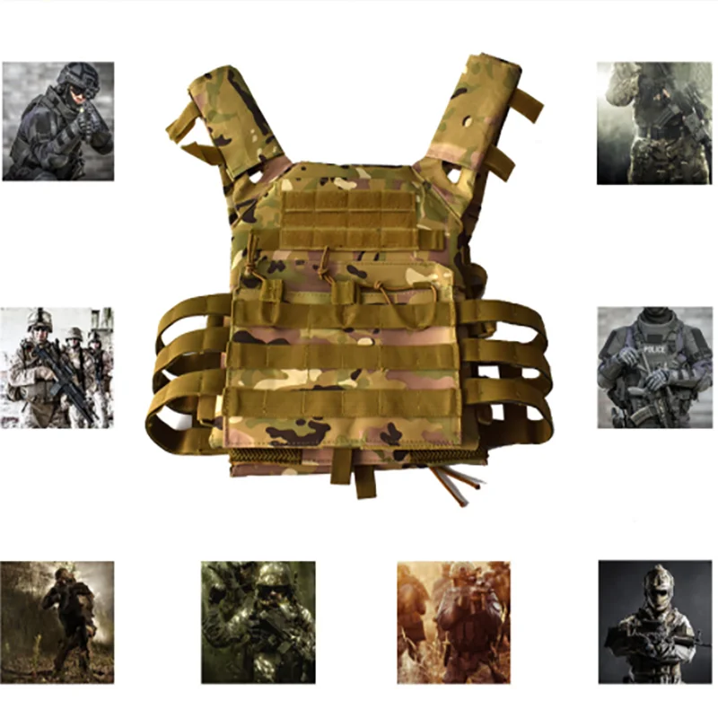 

Army Tactical Military Hunting Molle Combat Assault Carrier Vest Adjustable vest
