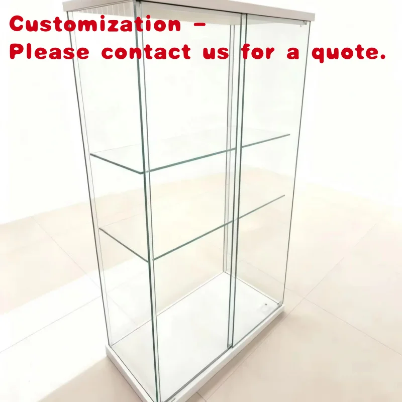 custom.Commercial Fashionable Glass Display Cabinet Solid Wood Retail Store Counter with Aluminum Frame Home Furniture Use