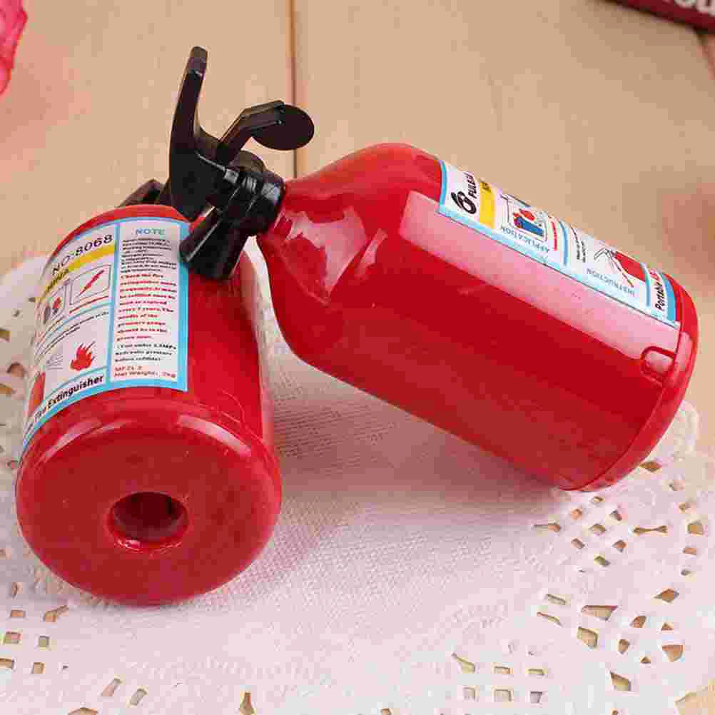 10 Pcs Knife Sharpeners Funny Pencil Fire Extinguisher Single Hole Students Creative Red