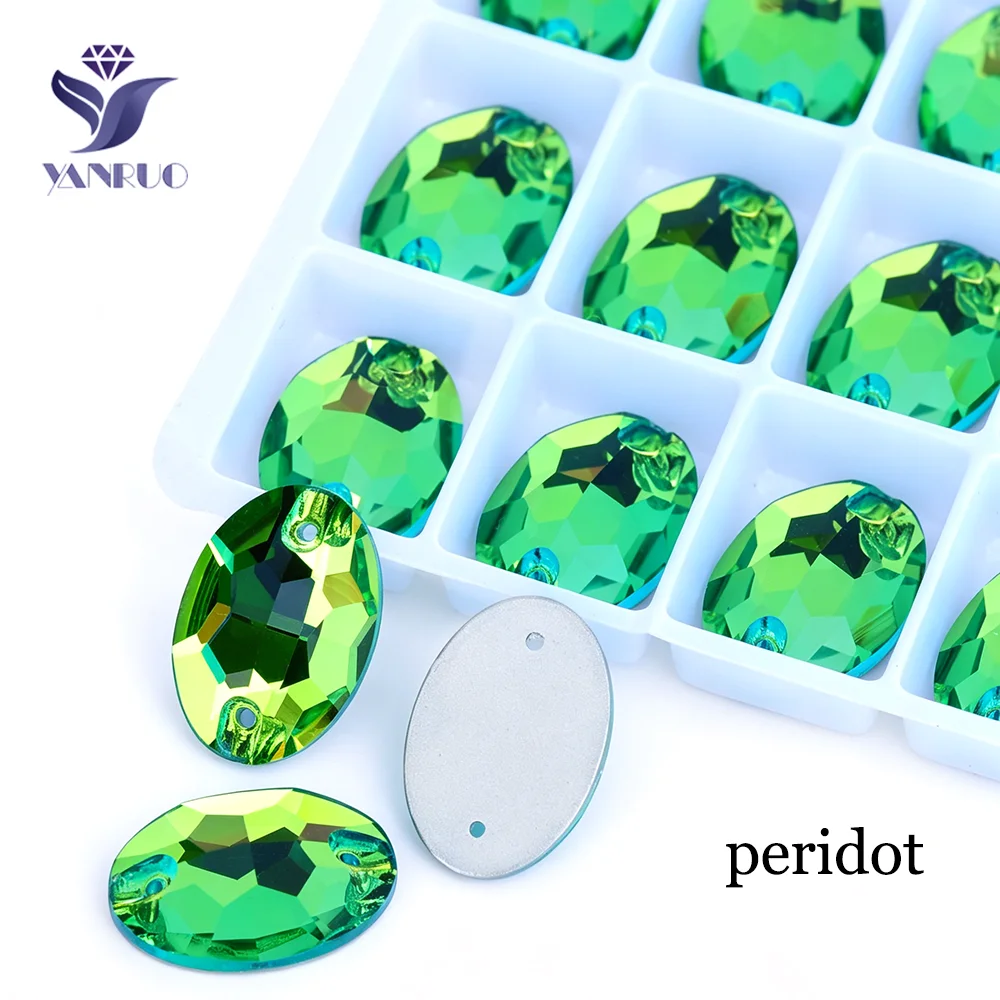 YANRUO 3210 Oval Novo Charme C - Sew On Rhinestone avaliação e preço