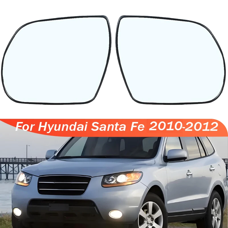 Car Rearview Mirror Glass Lens For Hyundai Santa Fe 2010-2012 Door Mirror With Heating 87621-3J000 87611-3J000