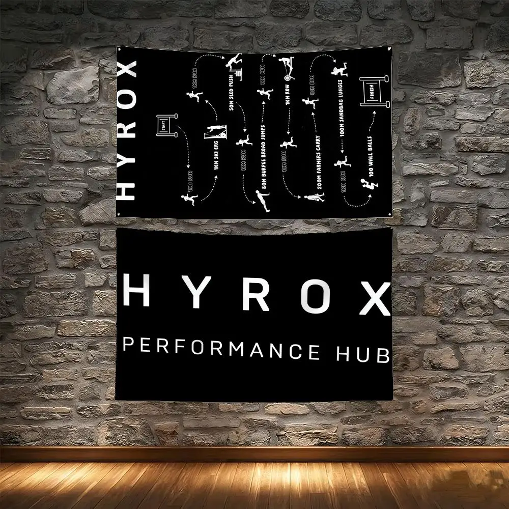 Minimal Gym hyrox Flags Tapestry Creative Pattern Photo Living Room Wall Art Party Outdoor Decor