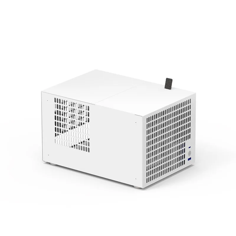 4‑Bay NAS Chassis, Support SFX Power Supply, ITX Motherboard & Full‑Height PCIE Slot DIY Home Network Storage Server Case