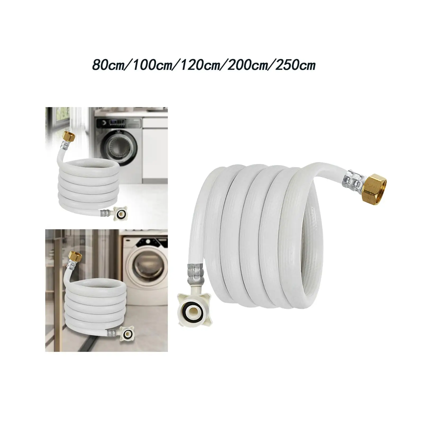 Faucet Line Connector Washing Machine Inlet Hose for Kitchen Bathroom Washer