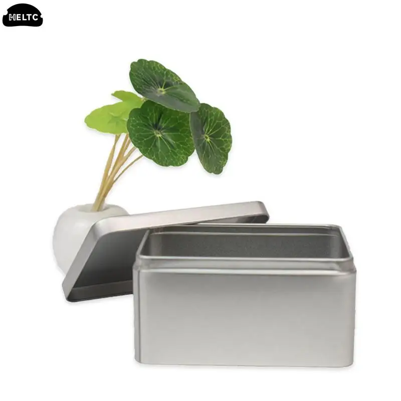 1PCS Mini Tinplate Soap Box Hairpin Metal Rectangular Iron Box Small Square Storage Jewelry Nail Beauty Candy Coin Pill Cases