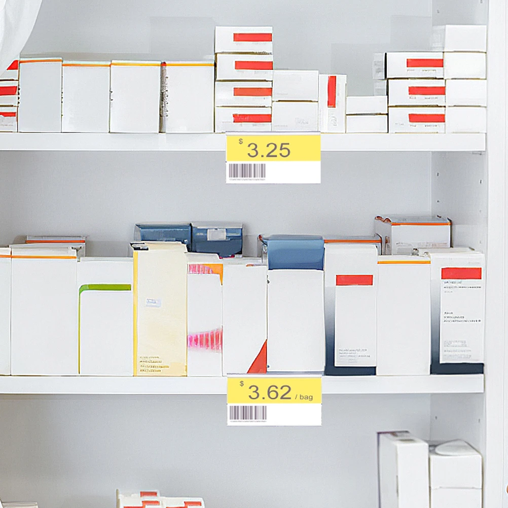 

50Pcs Plastic Shelf Label Holders Pricing Card Clips Basket Bin Tags for Retail Supermarket Store Shelf Basket Label Clips