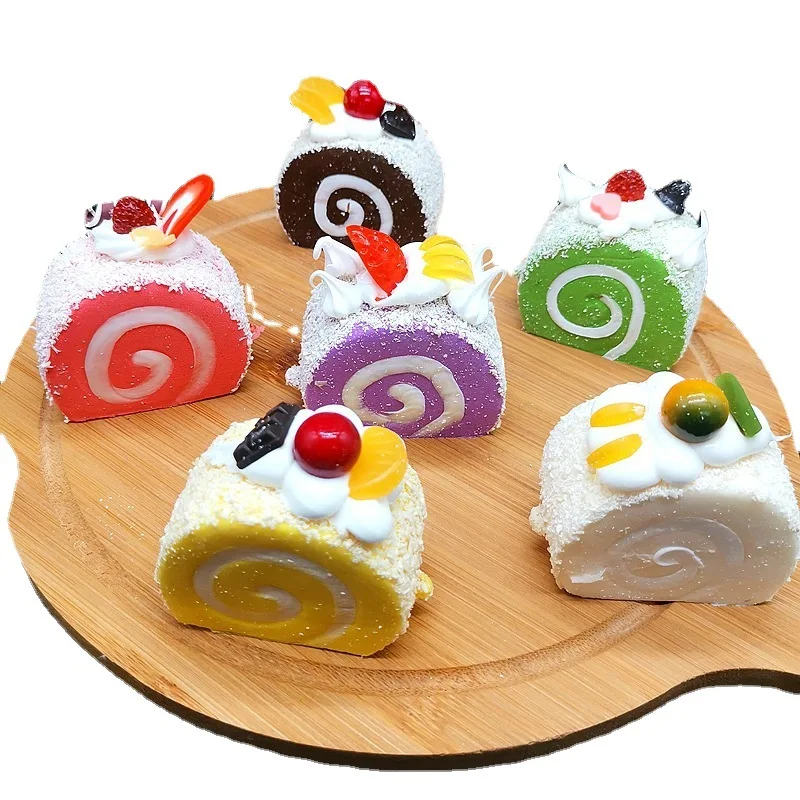 1Pc Artificial Fruit Cakes Dessert Fake Food Decoration Photography Simulation Cake Model Home Party Decoration Dessert