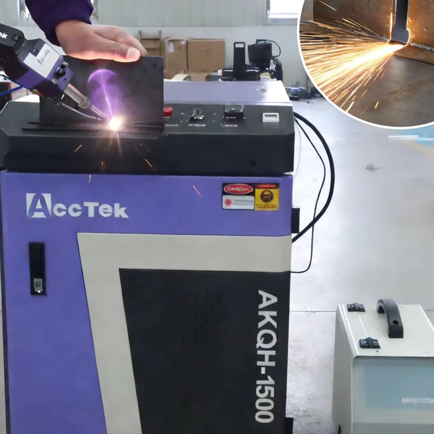 

Multi-functional Fiber Laser Welding Machine 1500W Otional Water/Air Chiller Continue Laser Cleaner for Household Metal Welding