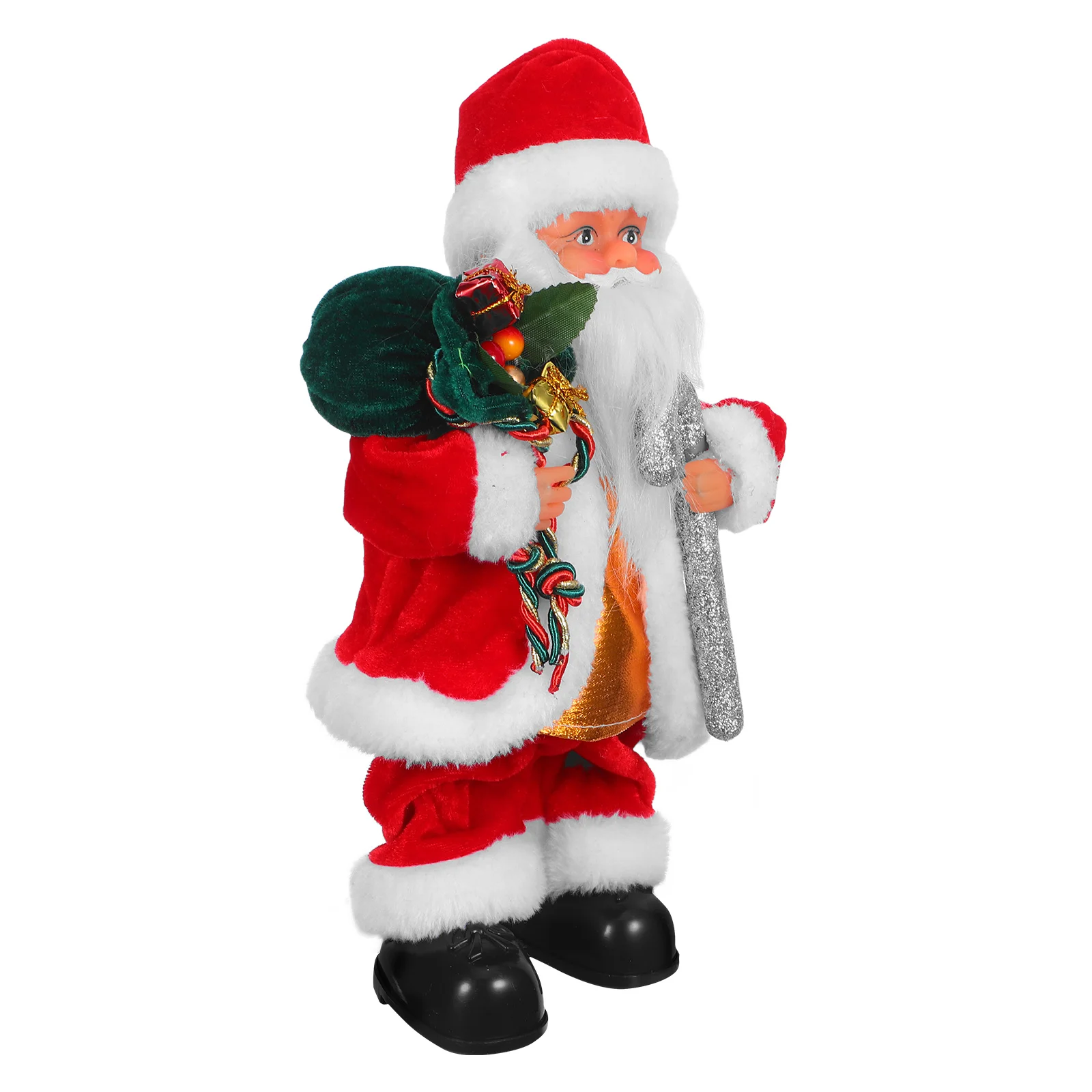 Adorável Papai Noel Elétrico Com Música Para Férias Família Crianças Playtime Decoração Móvel Ornamento de Papai Noel