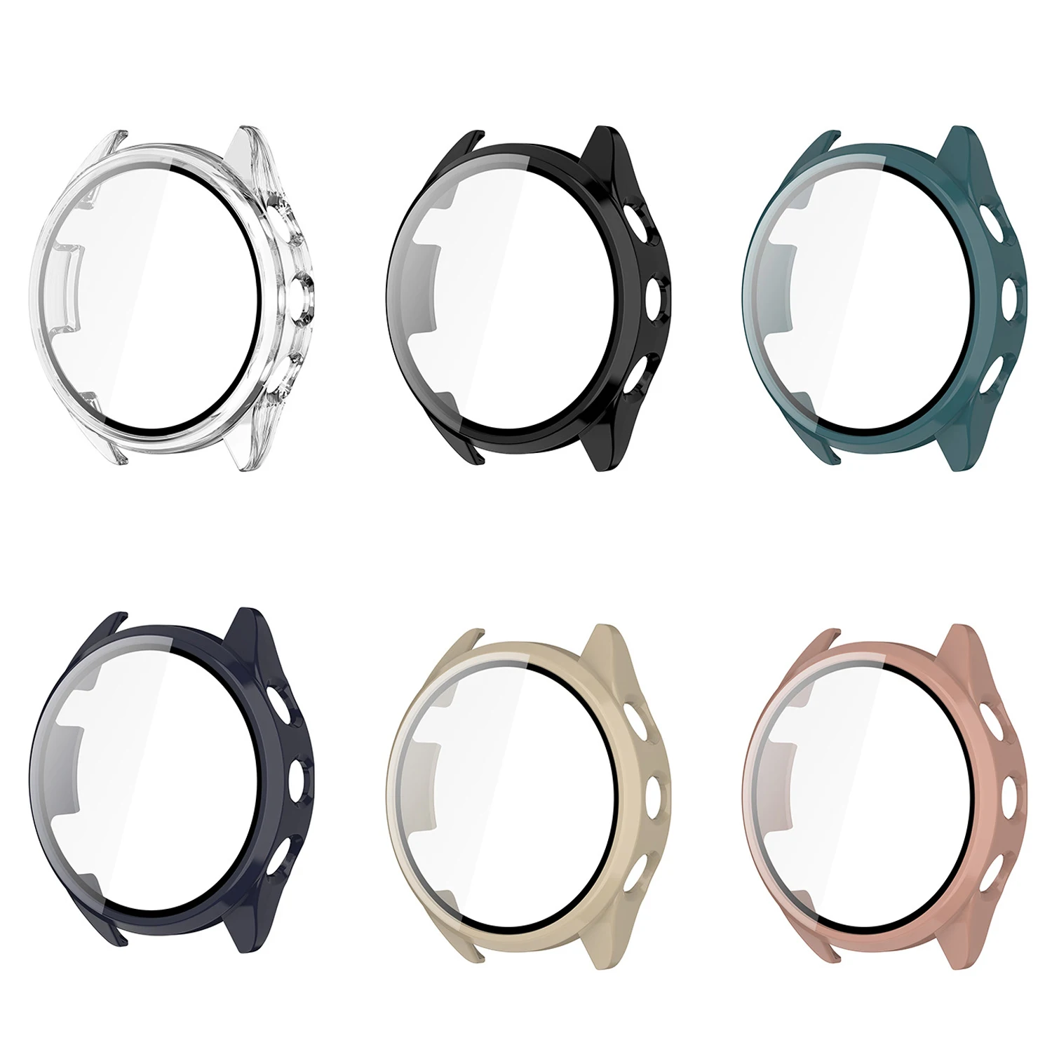 

Стекло и фотоэлемент для Garmin Forerunner 165 аксессуар для ПК Универсальный бампер Защитная крышка + Защита экрана для Garmin 165