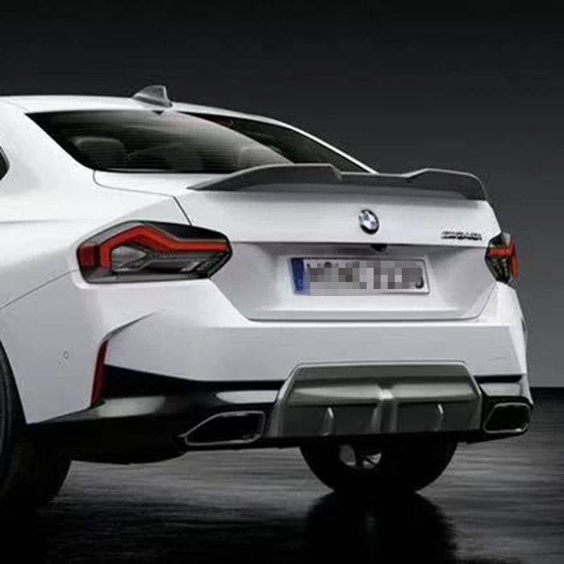 

Для BMW 2 серии M2 G87 G42 218i 220i 220d 230i M240i Coupe 2022-2024 MP стиль задний спойлер багажника крыло разделитель губ украшение
