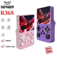 ARKOS 100% consola de juegos portátil Retro R36S Original 3,5 ''IPS, más de 15000 juegos, reproductor de bolsillo portátil Linux, regalos de regreso a la escuela