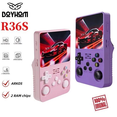 Imagen 1 del producto ARKOS 100% consola de juegos portátil Retro R36S Original 3,5 ''IPS, más de 15000 juegos, reproductor de bolsillo portátil Linux, regalos de regreso a la escuela