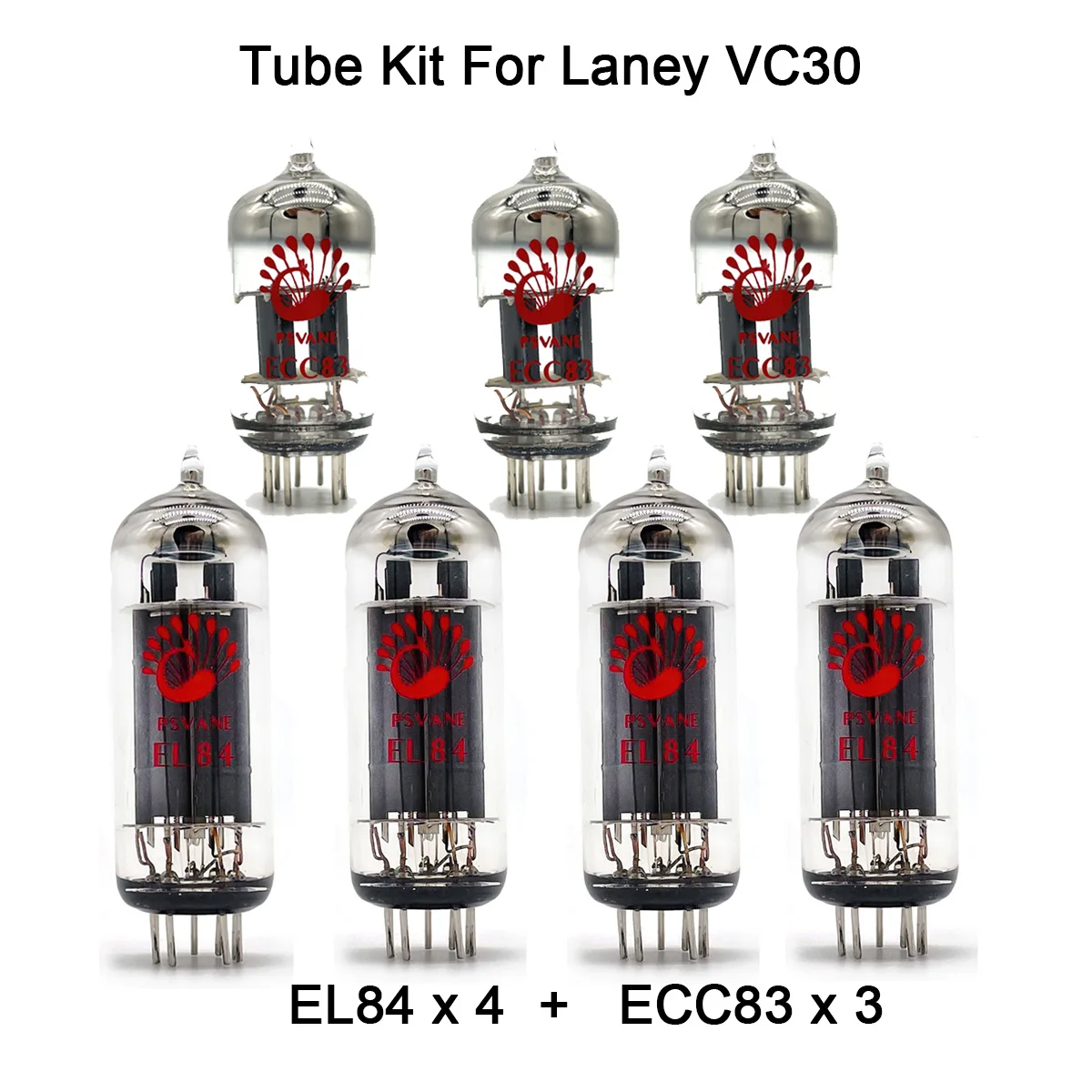 

Valve Tube Kit For Laney VC30 Guitar Amplifier Tube PSVANE 4PCS EL84 3PC ECC83 Power Tube AMP Cabinet Vintage Electronic Pre-amp