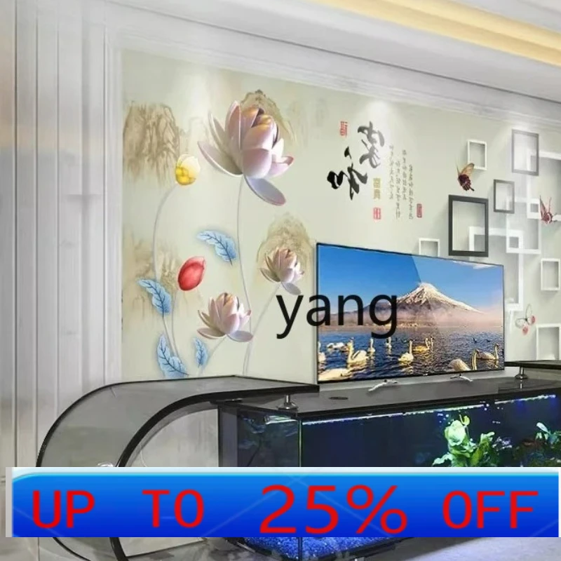 

LMM TV cabinet fish tank household living room background ecological fish tank against the wall glass goldfish tank coffee table