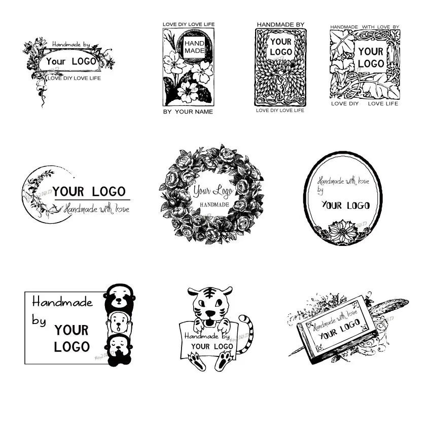 Customized Handmade Stamp Custom Your personal LOGO Seal Individual Design Seals for GIFT Self-Inking inside Stamps New 2023