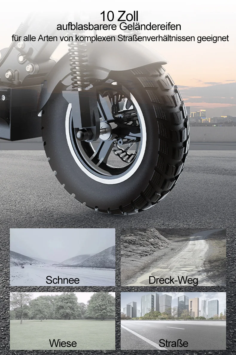 JOYOR Y8-S (ABE) E-Scooter für Erwachsene, 10-Zoll-Reifen, 48V26AH Akku, faltbarer Elektroroller für die Stadt – Detail 5