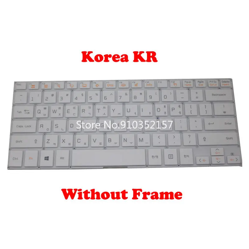 Black/White Keyboard For LG 13U360 13U360-E 13U360-L 13UD360 13UD360-L LG13U36 BR Brazil Spain SP Korea KR United States US