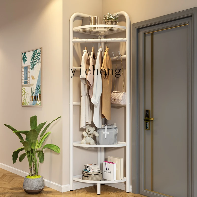 

ZK corner coat rack floor to ceiling indoor simple corner hanging clothes rack bedroom hanging hanger home decor
