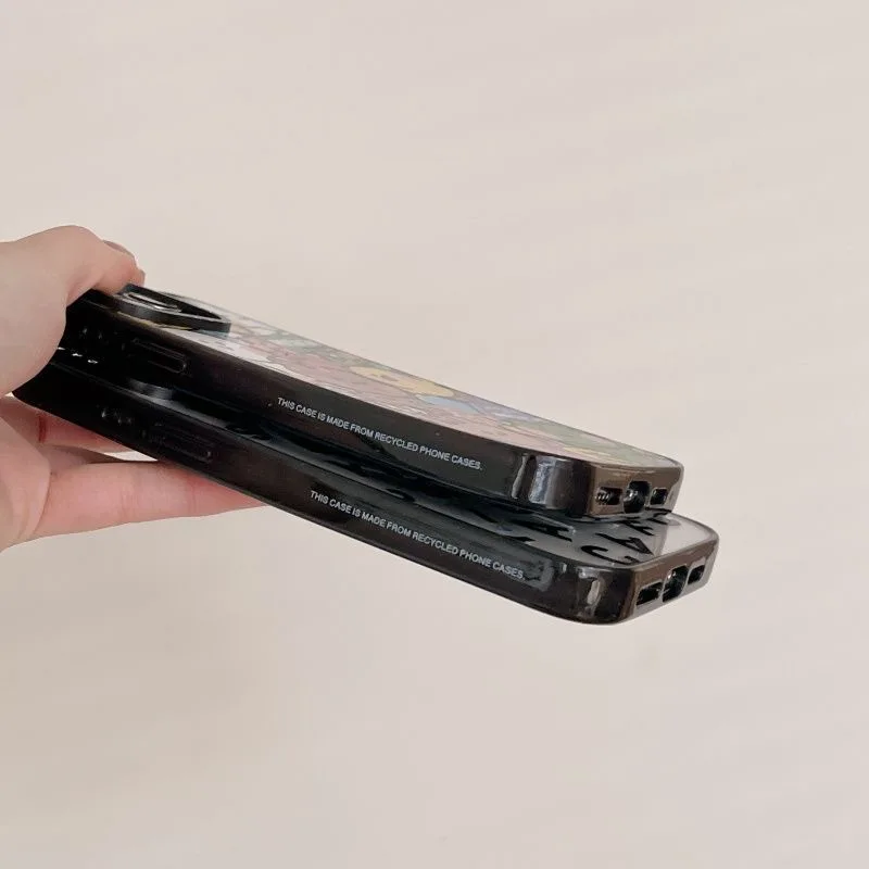 Cartoon Dinosaur 2.0 Acrylic Black Border MagSafe Phone Case Cover for IPhone 12 13 14 15 Pro Max Case for IPhone 15 Pro Max