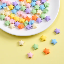 10pc Kawaii Colorful Mini 3D Five Pointed Star Flatback Resin Figurine Phone Case Decor DIY Earring Headwear Jewelry Accessories