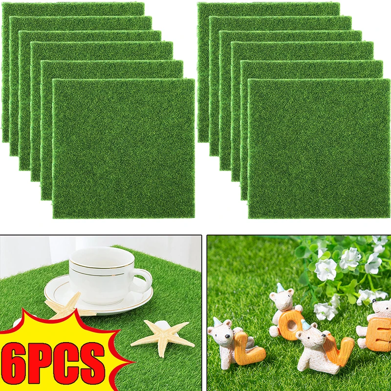 6/1PCS Artificial Lawns Simulation Fake Moss Terrariums Bonsai DIY Micro Landscapes Wedding Backyard Balcony Home Decor Carpets