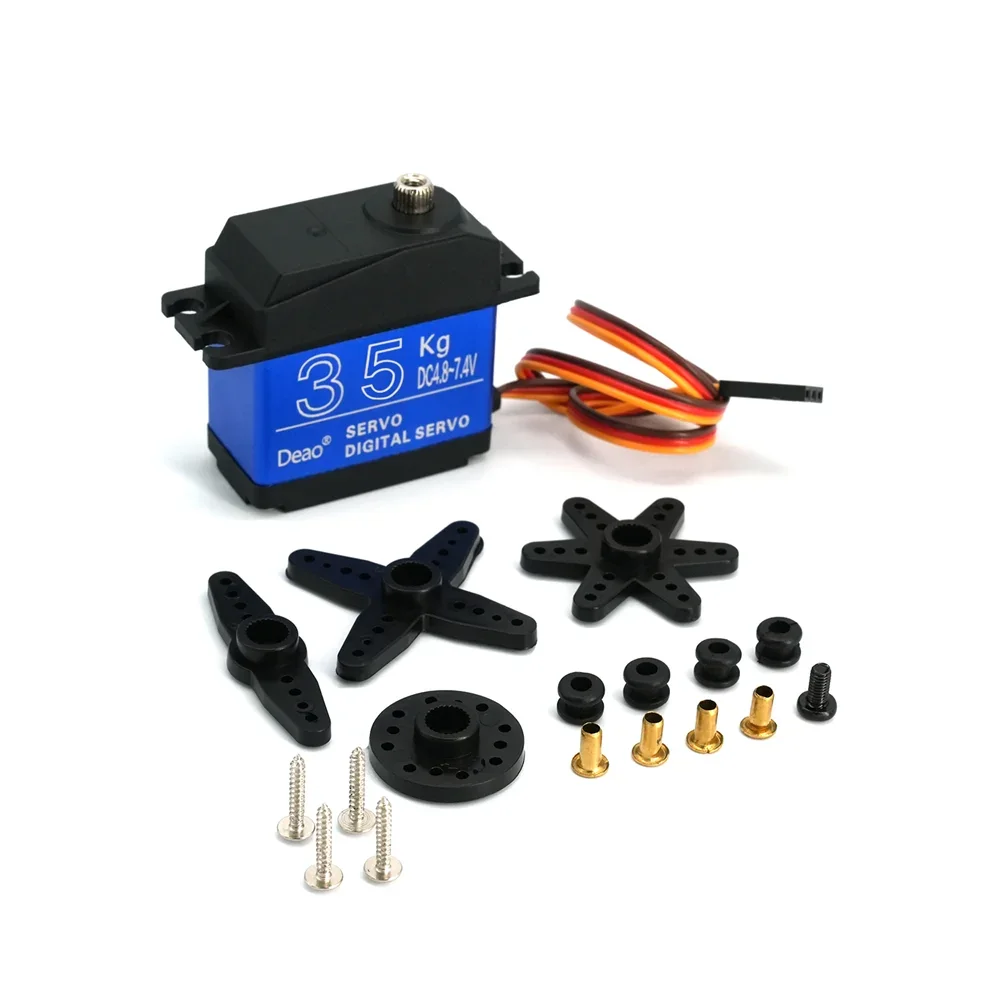 Heißer 20 kg 25 kg 30 kg 35 kg Digital Servo High Torque Servo 180 270 Grad Metall Getriebe 25 t Rc Lkw Arm Für 1/8 1/10 Skala RC Autos