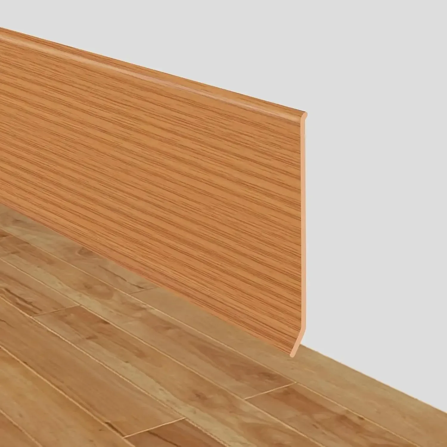 1Pc 39.37/118.11in Adhesive Pvc Wall Trim Line Skirting Board Waterproof Baseboard Wallpaper Sticker For Living Room Home