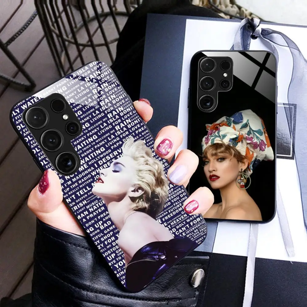 Madonna Ciccone Phone Case for Samsung Galaxy S26 S25 S24 S23 S22 S21 S20 Note20 Plus FE Ultra Glass Protective Cover
