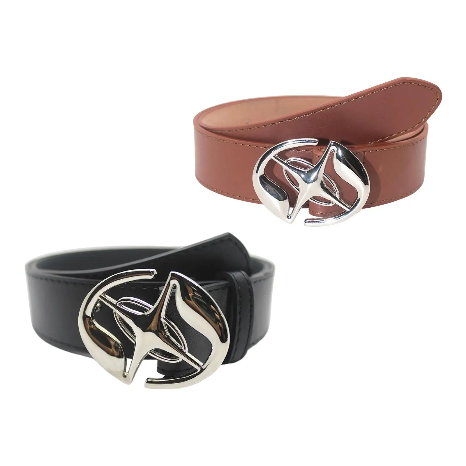 

PU Leather Belt for Men Women Ladies Belts with Pin Buckle Vintage Trousers