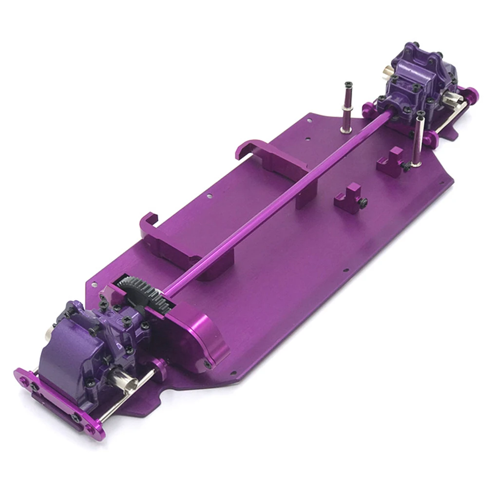 1/12 Remote Control Car Base Plate Differential Gearbox Upgraded Modification Battery Holder Replacing Part Set Assembly