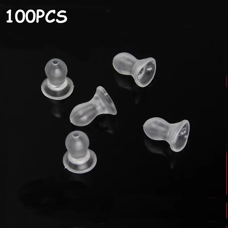 

Transparent Silicone Pacifier Earbuds Mushroom Earplug Tips for Walkie Talkie Radio Air Acoustic Tube Earpiece Headset Earphone