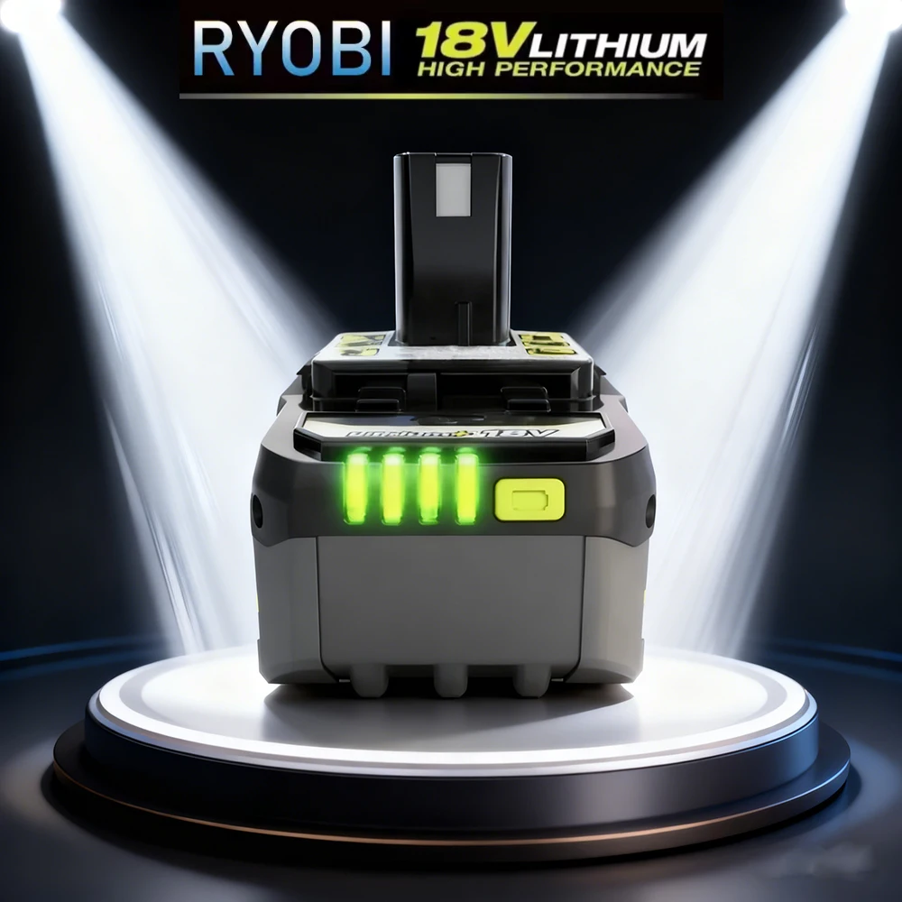 

RYOBI 18V 6000mAh Battery Fit 18V Two-Way Charger PSC with 100W Fast Charge USB Port for P104 P108 P109 RB18L20 P107 Power Tools