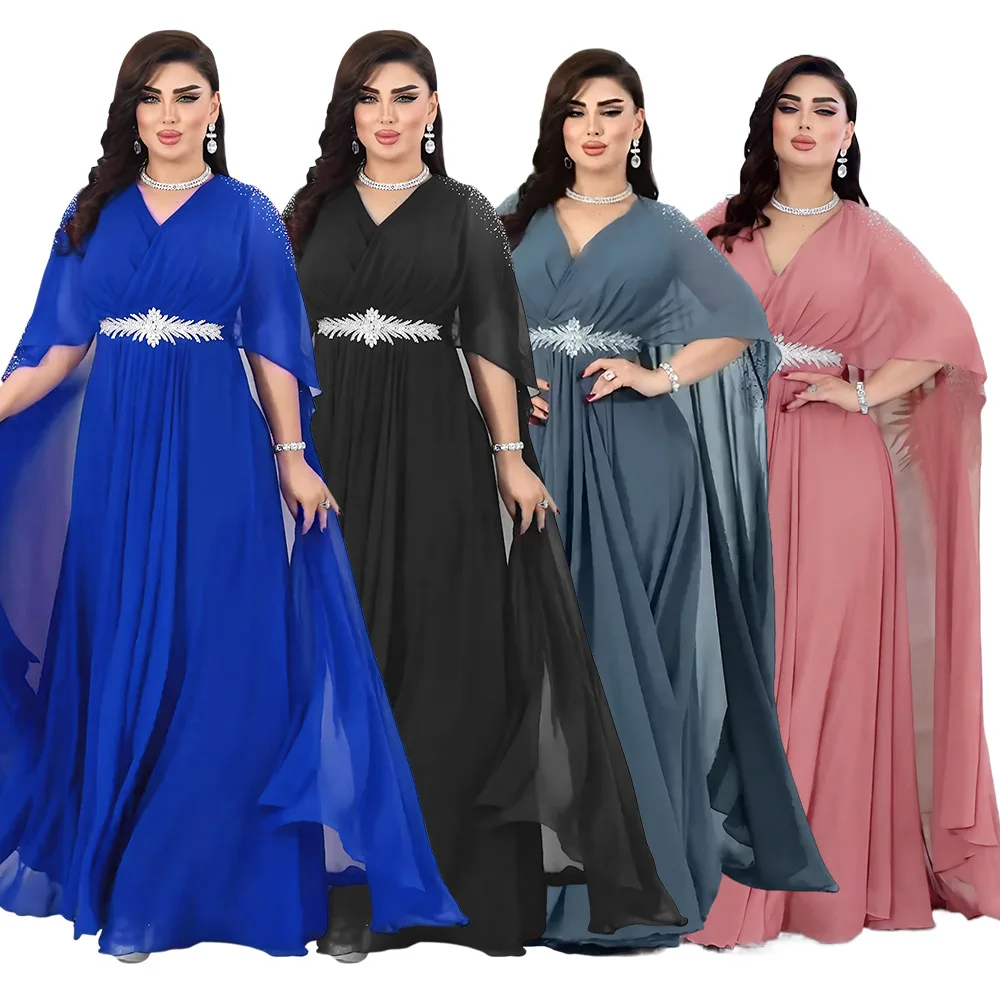 Abayas for Women Dubai Luxury Boubou Robe Djellaba Femme African Muslim Fashion Dress Caftan Marocain Evening Party Dresses