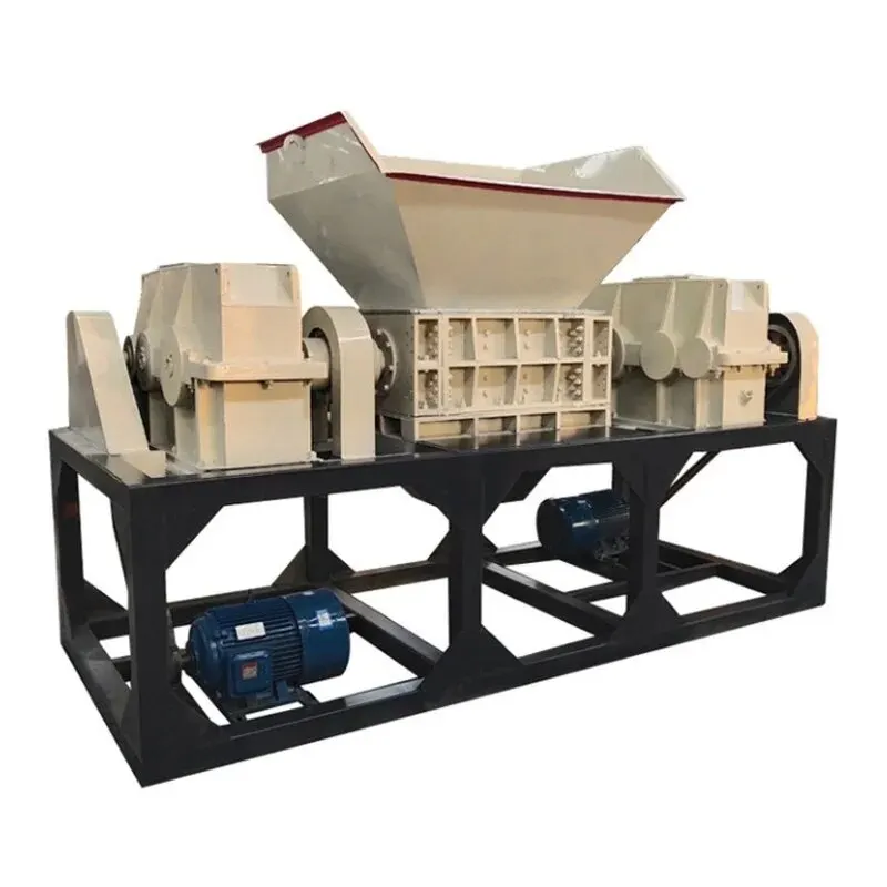 YG Rubber Carton And Metal Scrap Double Shaft Shredder Machine